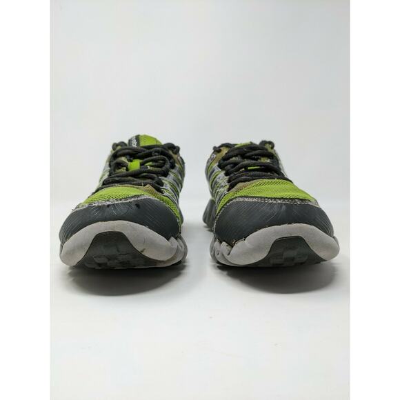 Mens Reebok Zigtech Shark Athletic Running Shoes Size 5 Green & Gray - Picture 3 of 12